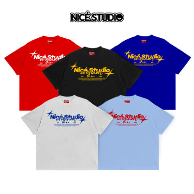 Áo Thun ngắn tay BOXY NICE.STUDIO 5 COLOR - FORM BOXY 280gsm